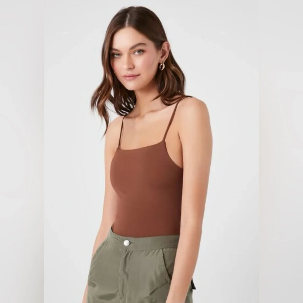 Forever 21 Contour Cami Bodysuit 🤎 - NWT - Picture 2 of 5